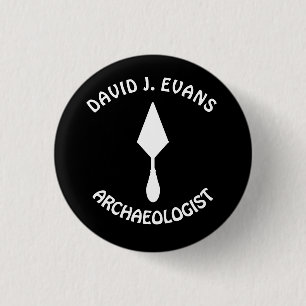 Badge Rond 2,50 Cm Trousse Minimaliste Blanche Avec Votre Travail Et