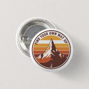 Badge Rond 2,50 Cm Trouvez Votre Propre Voie Vers le Haut – Conceptio
