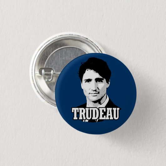 Badge Rond 2,50 Cm Trudeau (Devant & derrière)