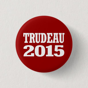 Badge Rond 2,50 Cm Trudeau 2015