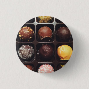 Badge Rond 2,50 Cm Truffes au chocolat