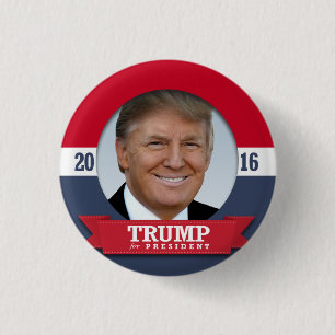 Badge Rond 2,50 Cm Trump 2016