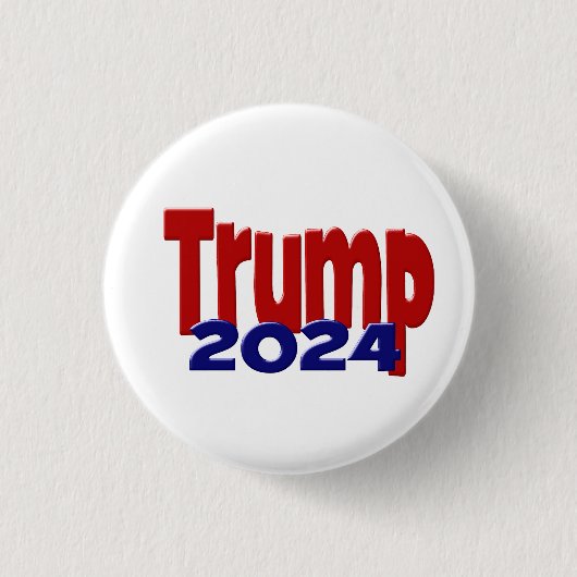 Badge Rond 2,50 Cm Trump 2024 (Devant)