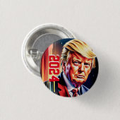 Badge Rond 2,50 Cm Trump 2024 (Devant & derrière)