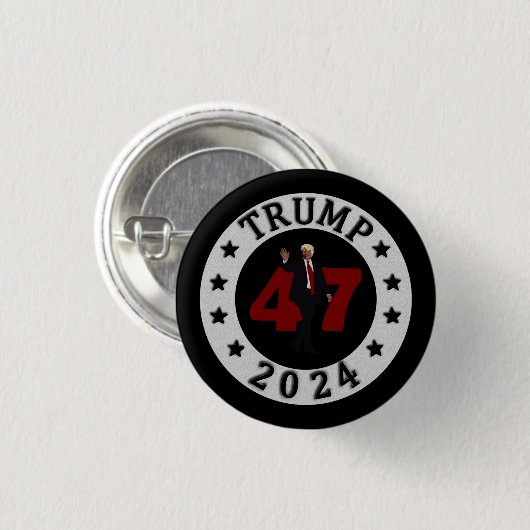 BADGE ROND 2,50 CM TRUMP 47 2024 (Devant & derrière)