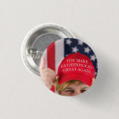 Badge Rond 2,50 Cm Trump et la paternité (Devant & derrière)