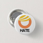 Badge Rond 2,50 Cm Trump = haine (Devant & derrière)