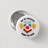 Badge Rond 2,50 Cm Trump Le Clown (Devant & derrière)