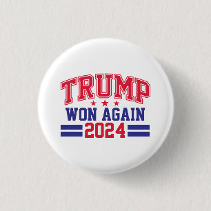 Badge Rond 2,50 Cm Trump remporte à nouveau la victoire 2024