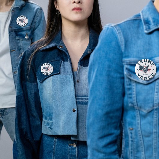 Badge Rond 2,50 Cm Trump Vance 2024