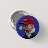Badge Rond 2,50 Cm Trump Vulture Button (Devant & derrière)