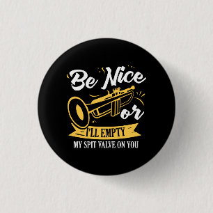 Badge Rond 2,50 Cm Trumpet Trumpet Player Cadeau Funny Trumpet