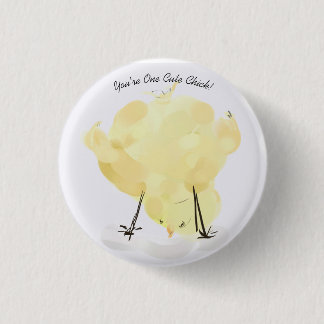 Badge Rond 2,50 Cm "Tu es une mignonne fille !" Bouton Fun