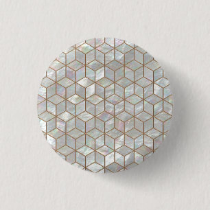 Badge Rond 2,50 Cm Tuiles nacrées