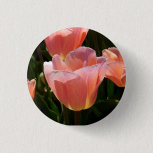 Badge Rond 2,50 Cm Tulipe rose