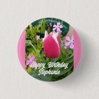Tulipe Tulipe Fleur rose rouge Carte d'anniversair