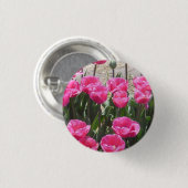 Badge Rond 2,50 Cm Tulipes roses (Devant & derrière)