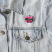 Badge Rond 2,50 Cm Tulipes roses (En situation)
