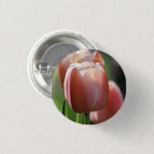Badge Rond 2,50 Cm Tulipes roses (Devant & derrière)