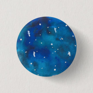 Badge Rond 2,50 Cm Turquoise et bouton de Pinback de galaxie de bleu