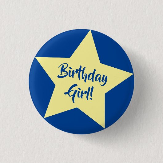Badge Rond 2,50 Cm Twinkle Little Star Cute 1er Anniversaire Thème de (Devant)