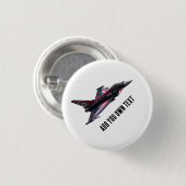 Badge Rond 2,50 Cm Typhon d'Union Jack (Devant & derrière)