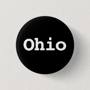 Badge Rond 2,50 Cm Typographie de l'Ohio personnalisable