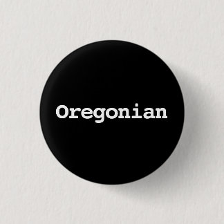Badge Rond 2,50 Cm Typographie de l'Oregon personnalisable