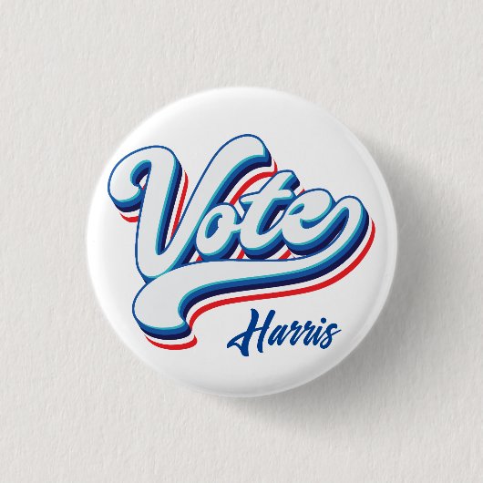 Badge Rond 2,50 Cm Typographie des élections (Devant)