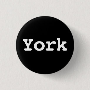 Badge Rond 2,50 Cm Typographie personnalisable de York