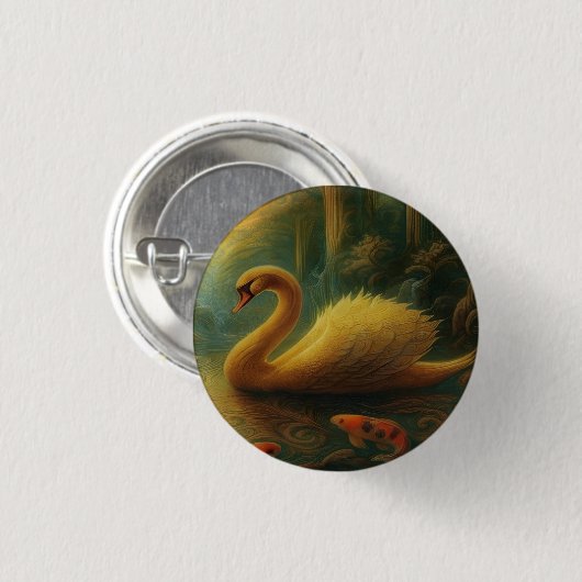 Badge Rond 2,50 Cm Ugly Duck Button (Devant & derrière)