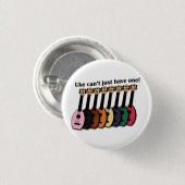 Badge Rond 2,50 Cm Uke ne peut pas simplement avoir un ! Petit bouton (Devant & derrière)