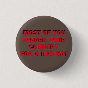 Badge Rond 2,50 Cm Un Casquette rouge