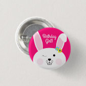Badge Rond 2,50 Cm Un certain lapin est l'une ?ère fête (Devant & derrière)