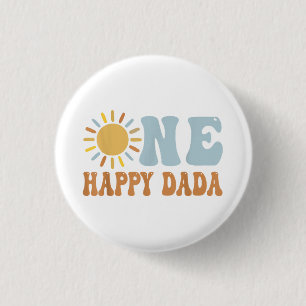 Badge Rond 2,50 Cm Un joyeux Dada de l'Anniversaire Premier voyage au
