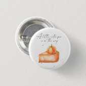 Badge Rond 2,50 Cm "Un petit gâteau est en route" baby shower (Devant & derrière)