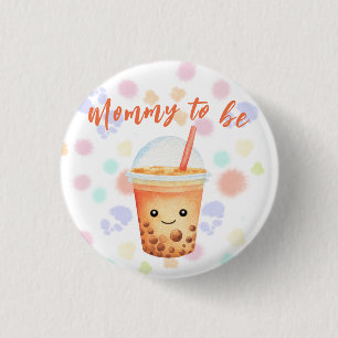 Badge Rond 2,50 Cm Un peu de bubble tea Cu-Tea - Future maman