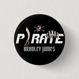 Badge Rond 2,50 Cm Un pirate   International Talk Like a Pirate day