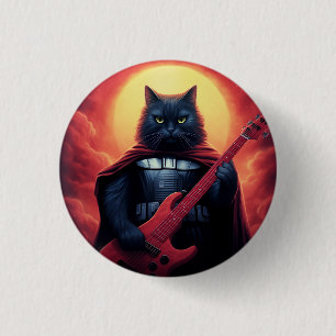 Badge Rond 2,50 Cm Un Riff qui secoue le Cosmos Seigneur des chats