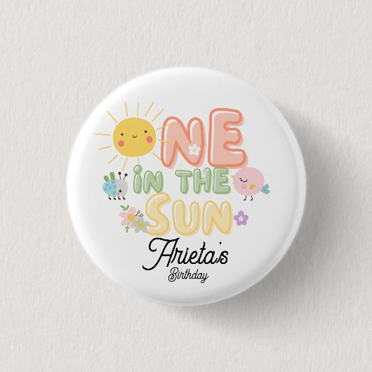 Badge Rond 2,50 Cm un sous le soleil  (Devant)