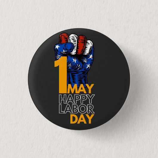 Badge Rond 2,50 Cm Un travail heureux (Devant)