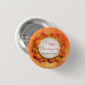 Badge Rond 2,50 Cm Une couronne de feuilles d'automne (Devant & derrière)