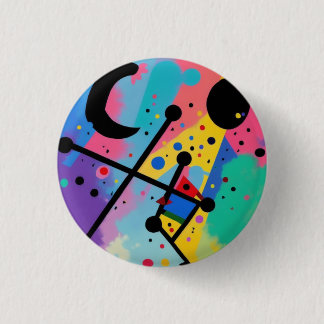 Badge Rond 2,50 Cm Une Fiesta couleur