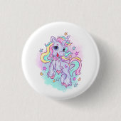 Badge Rond 2,50 Cm Unicorne (Devant)