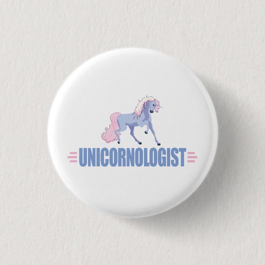 Badge Rond 2,50 Cm Unicorne drôle (Devant)