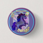 Badge Rond 2,50 Cm Unicorne mignonne (Devant)