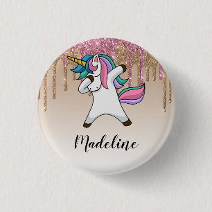 Badge Rond 2,50 Cm Unicorne personnalisée couleur mignonne