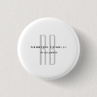 Unique Monogramme gris blanc moderne
