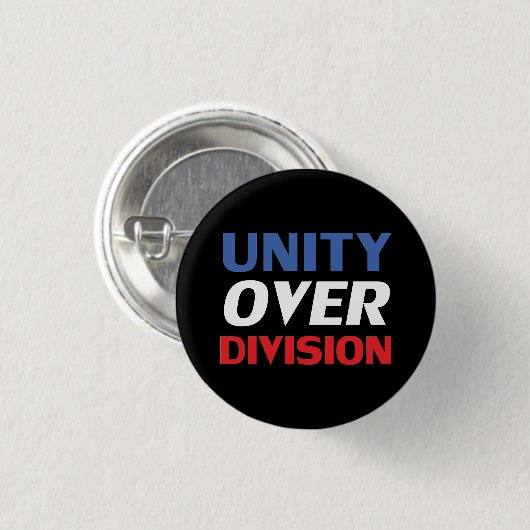 Badge Rond 2,50 Cm Unité sur division - rouge, blanc, bleu, noir (Devant & derrière)