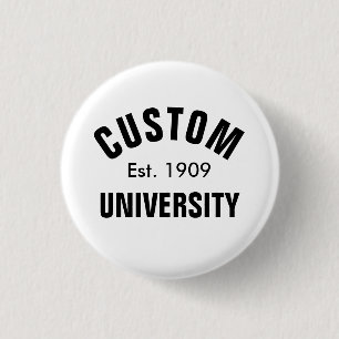 Badge Rond 2,50 Cm Université personnalisée Est.